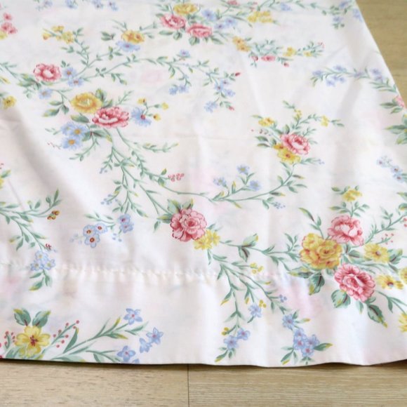 Vintage JC Penny One (1) King Pillowcase Floral Percale USA Made - Picture 5 of 11